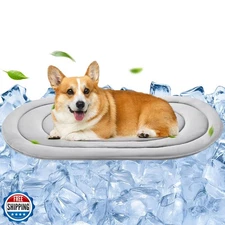 Papettly Pet Dog Cooling Mat 35“x19” Reversible Cooling Pad for Dogs and Cats