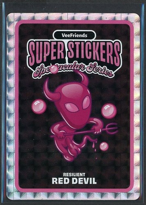 #ad RESILIENT RED DEVIL BUBBLE GUM VeeFriends Spectacular Super Stickers Series 2026 $7.99