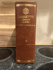 Vintage Casette Library Album Tape Case - Holds 20 tapes - Fair Condition