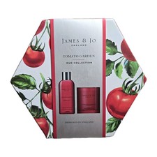 NEW James Jo England Tomato Garden Duo Bubble Bath Scented Candle Gift Set
