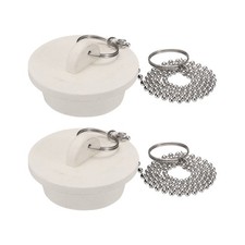 2Pcs 1-1/2" White Tub Stoppers Bathtub Stoppers for DIY