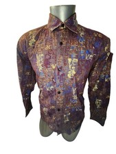 Versace jeans couture man cotton shirt size medium damaged