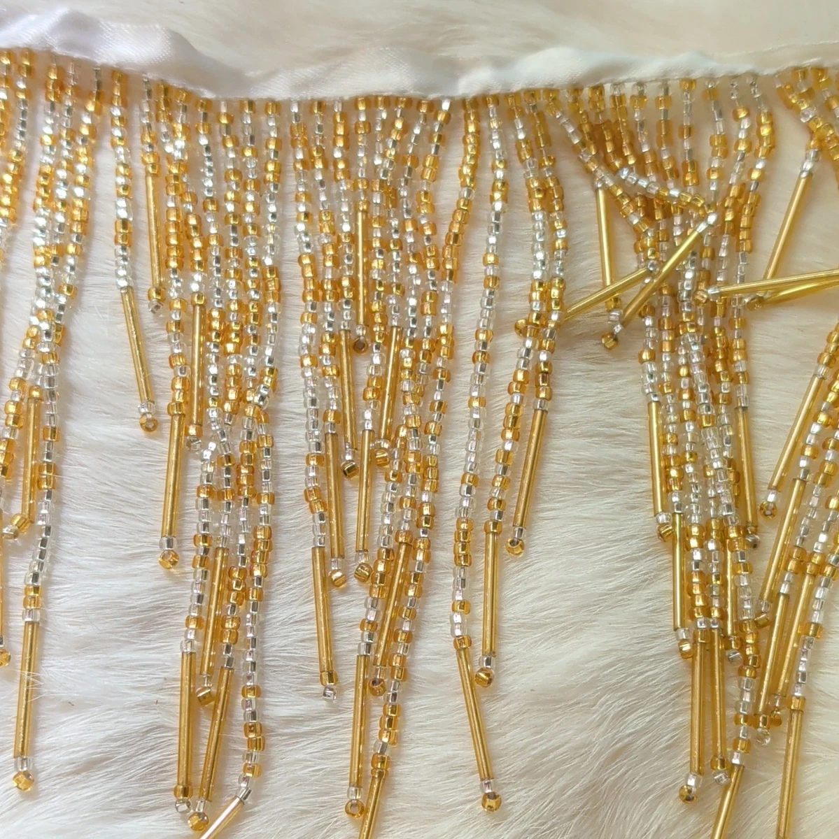 gold beaded trim for dresses Sewing Trims sale _tab_custom-size-guide