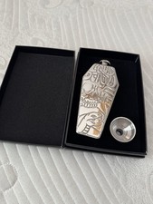 Liquid Death Stainless Steel "Flasket" 6 oz Flask IN HAND