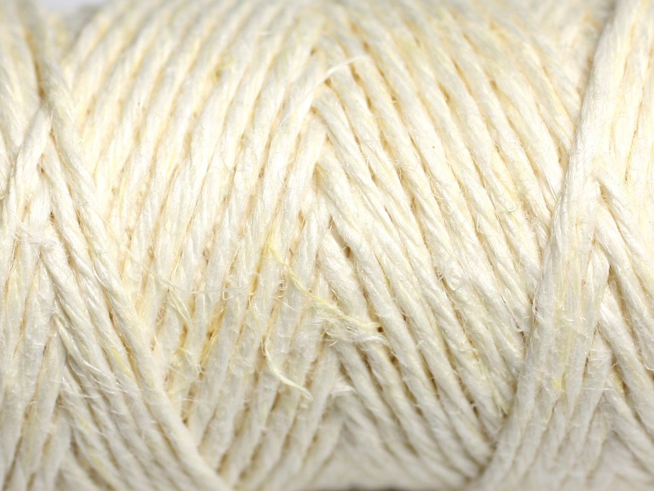 Ficelle chanvre 1.2mm ivoire de 130m pour décoration de table et mariage