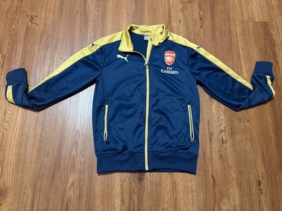 PUMA Arsenal ジャージ Mサイズ ネイビー/ゴールド Puma Arsenal FC Track Jacket Fly Emirates Navy Gold Full Zip Size
