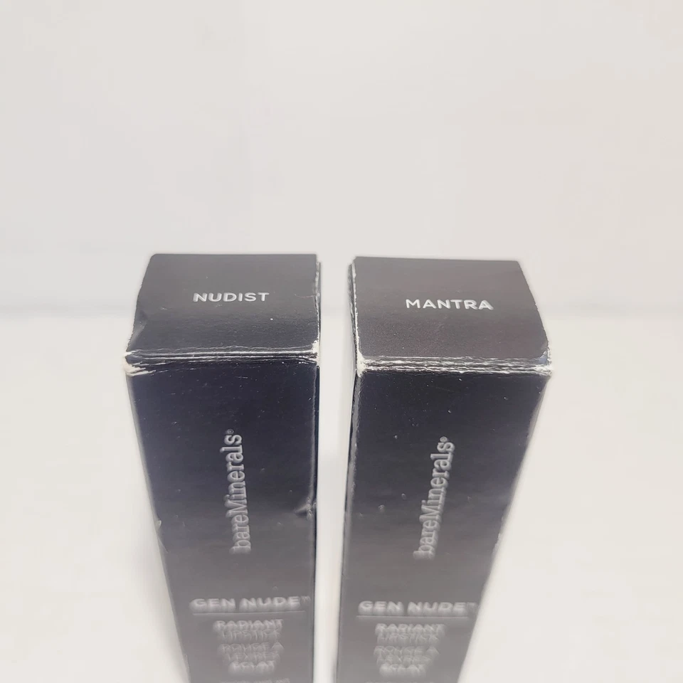 2x bareMinerals Gen Nude Radiant Lipstick (Nudist & Mantra)  - image 2 of 4