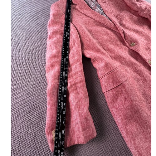 Joseph Abboud 100% Linen Blazer Suit Jacket Pants Set Mens 48L 36x30 Pink - Picture 11 of 18