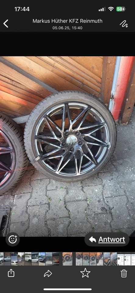 Neuwertige Felgen/Reifen Keskin Bridgestone Ganzjahresreifen - Bild 3 von 4