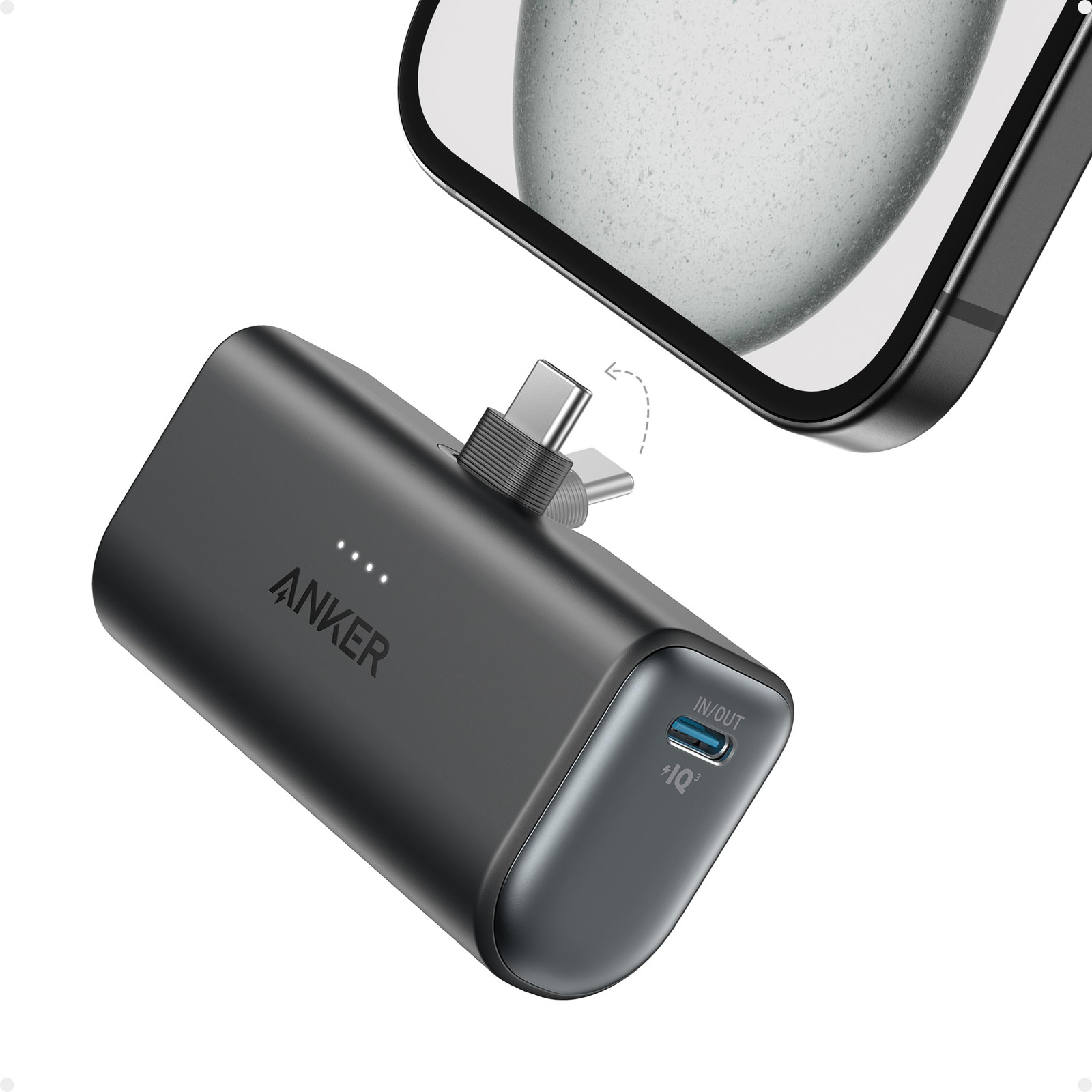 Anker Nano Power Bank Ricarica Rapida, 5000 mAh, 22,5 W, Connettore USB-C (i9r)