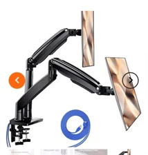 Dual Monitor Mount ErGear Flexi Full Motion Desk Mount Dual Monitors EGDS2 OIB
