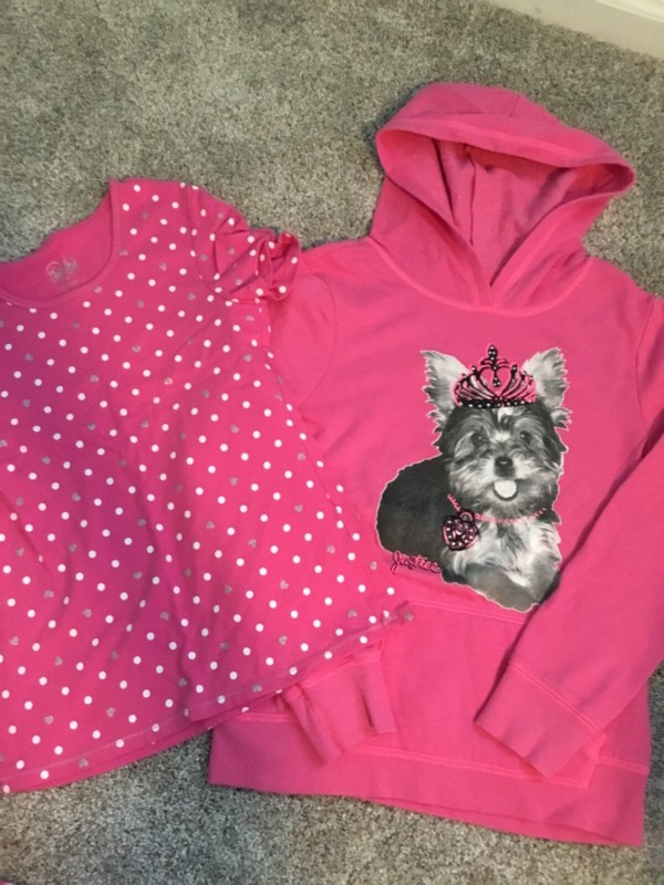 justice hoodie & shirt 