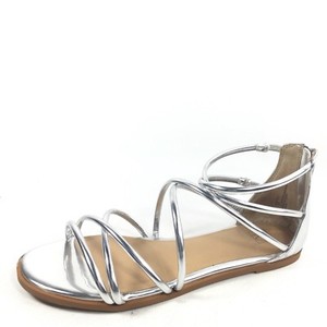 silver strappy sandals