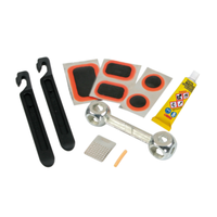 Fahrradschlauch Reparaturset Reifenheber + Flicken + Reifenpannendichtmittel