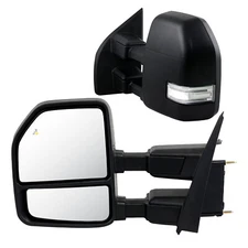Towing Mirrors For 17-19 F250 F350 F450 F550 Super Duty Power Heated Signal