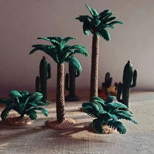 Diorama Coconut Palm Trees Model Beach Scene Model Seaside Fake Tree Accessory