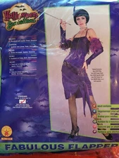 Women's Halloween Costume 1920s Fabulous Flapper  Size 10-12 
