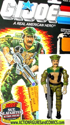 GI joe LEATHERNECK 1986 100% Complete w FULL BACKER CARD vintage