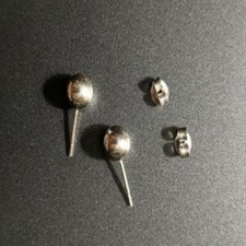 Ohrringe Set Damen / Mädchen Sterling Silber Kugel Ohrstecker klein