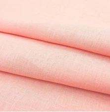 Linen 100% Pink Fabric 1Lot=1,45×1m