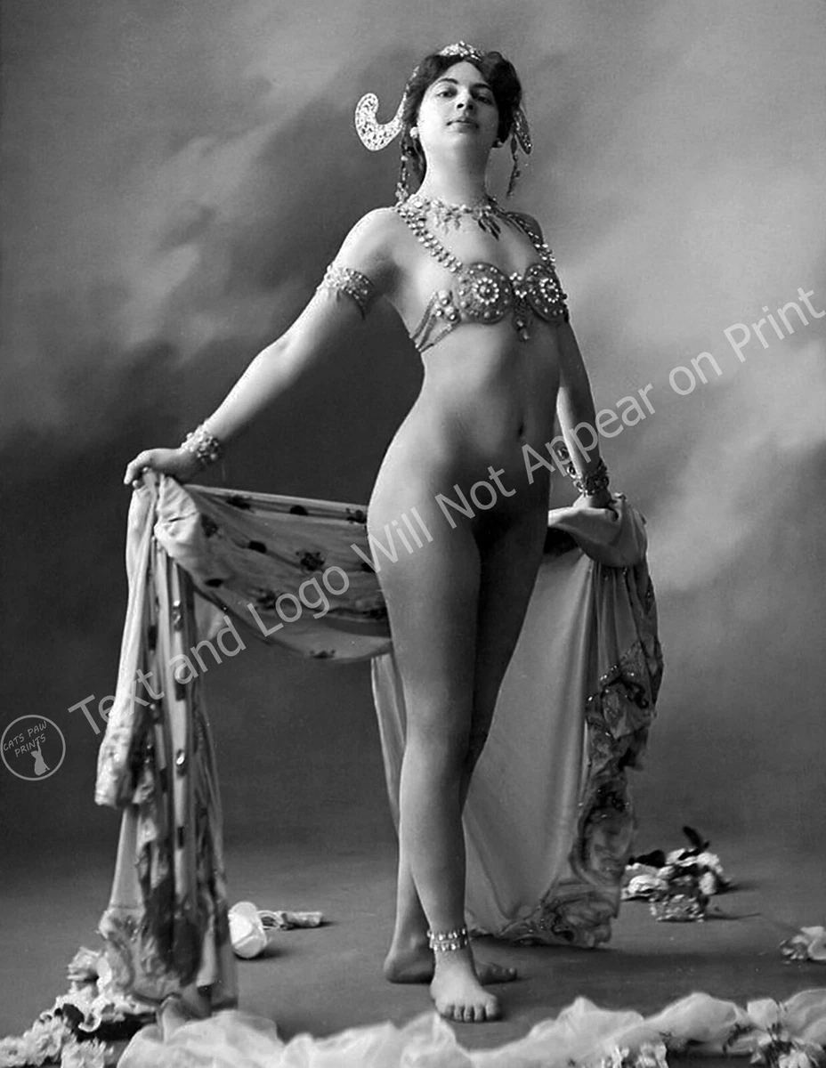 1894-1917 Spy & Femme Fatale Mata Hari Nude Old Photo 8.5 x 11 Reprint |  eBay