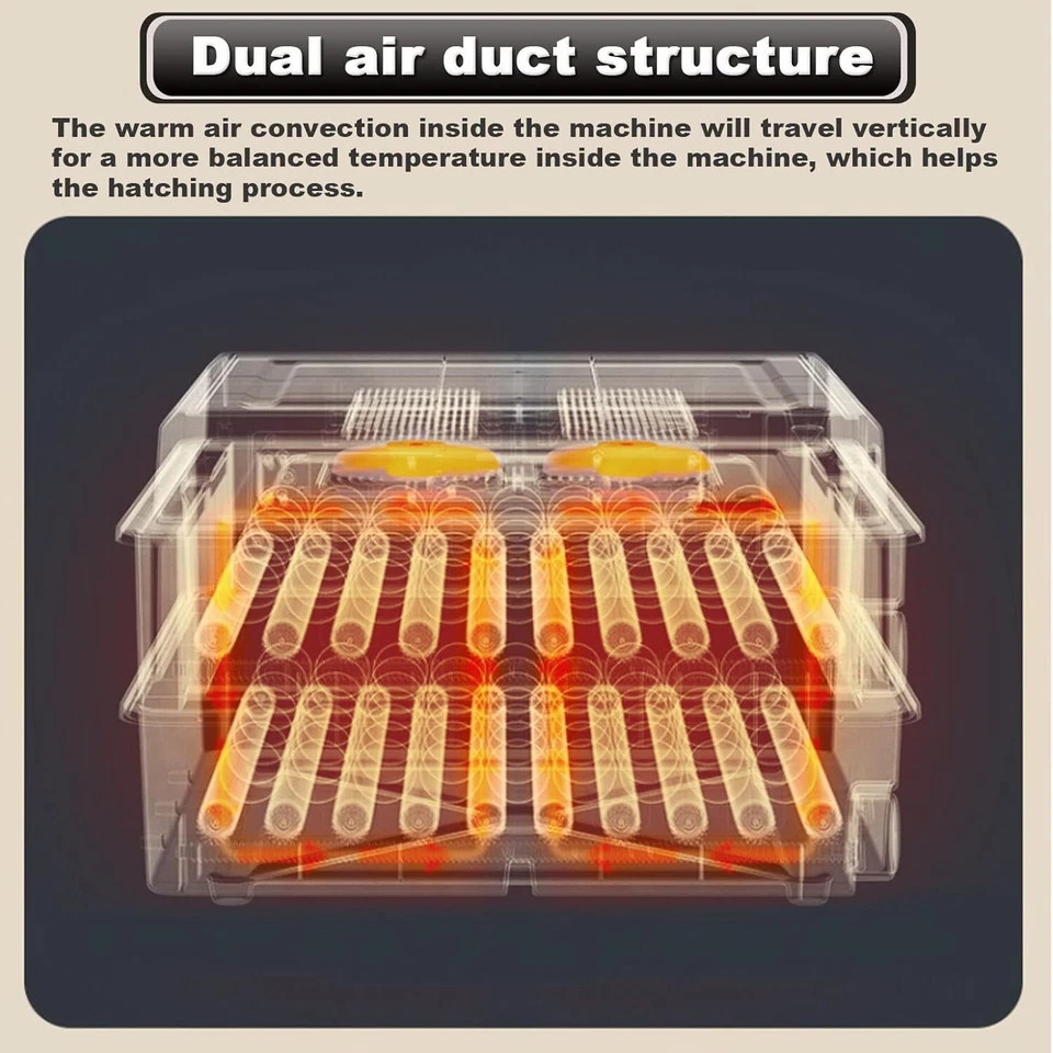Vollautomatische Brutmaschine 192 Eier Inkubator Brutautomat Egg Incubator DE - Bild 3 von 4