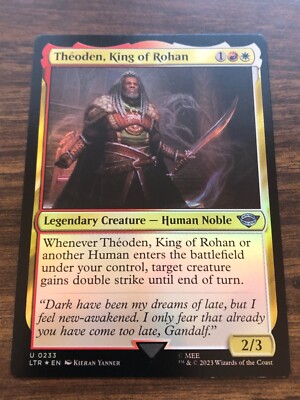 theoden mtg card Theoden, The Renowned (13R137) but I feel new LotR TCG Wiki: Theoden, King