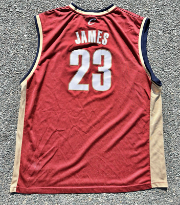 Lebron James Cleveland Cavaliers Reebok NBA Throwback Basketball