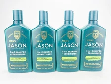 Jason 2 in 1 Shampoo Conditioner Aloe Hemp Seed Oil Dandruff Relief 12oz Lot of4