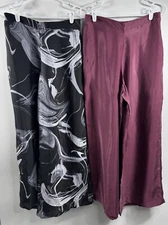 Lot Of 2 Athleta Calm Cool Pantalon Pants Cooling Pajama Breathable Boho NWOT M