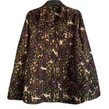 Teen Vogue For Mstylelab Womens Button Down Jacket Rhinestone Detail Size Xl $46