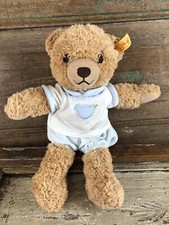 Steiff Sleep Well Teddy Bear T239571 Ear Tag 10 Tall Blue Outfit Pants Shirt