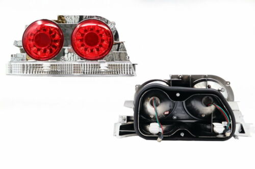 Clear Red LED Tail Lights for 95-98 Nissan Skyline R33 GTR GTST RB26 taillights - Picture 2 of 7