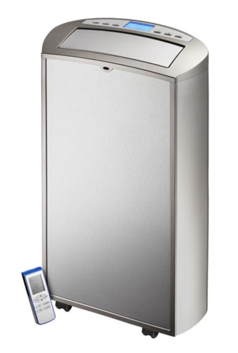 Insignia Portable Air Conditioner 14000 BTU Silver/Stainless