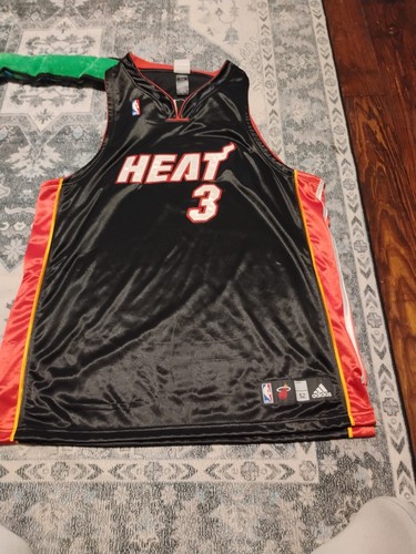Authentic Dwyane Wade Adidas Miami Heat Jersey Size 52 - Picture 6 of 11