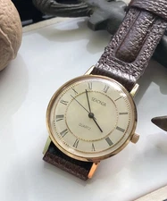 Soviet vintage gold-plated SEKONDA automatic quartz watch  