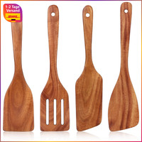 Pfannenwender Holz KochlöFfel KüChenutensilien Set 3-Teilig FüR Kochen