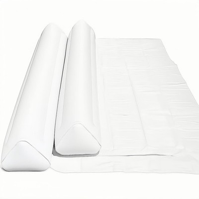 2er Pack Aufblasbares Bettgitter, 120 cm Safe Rail 120 cm, Transparent 
