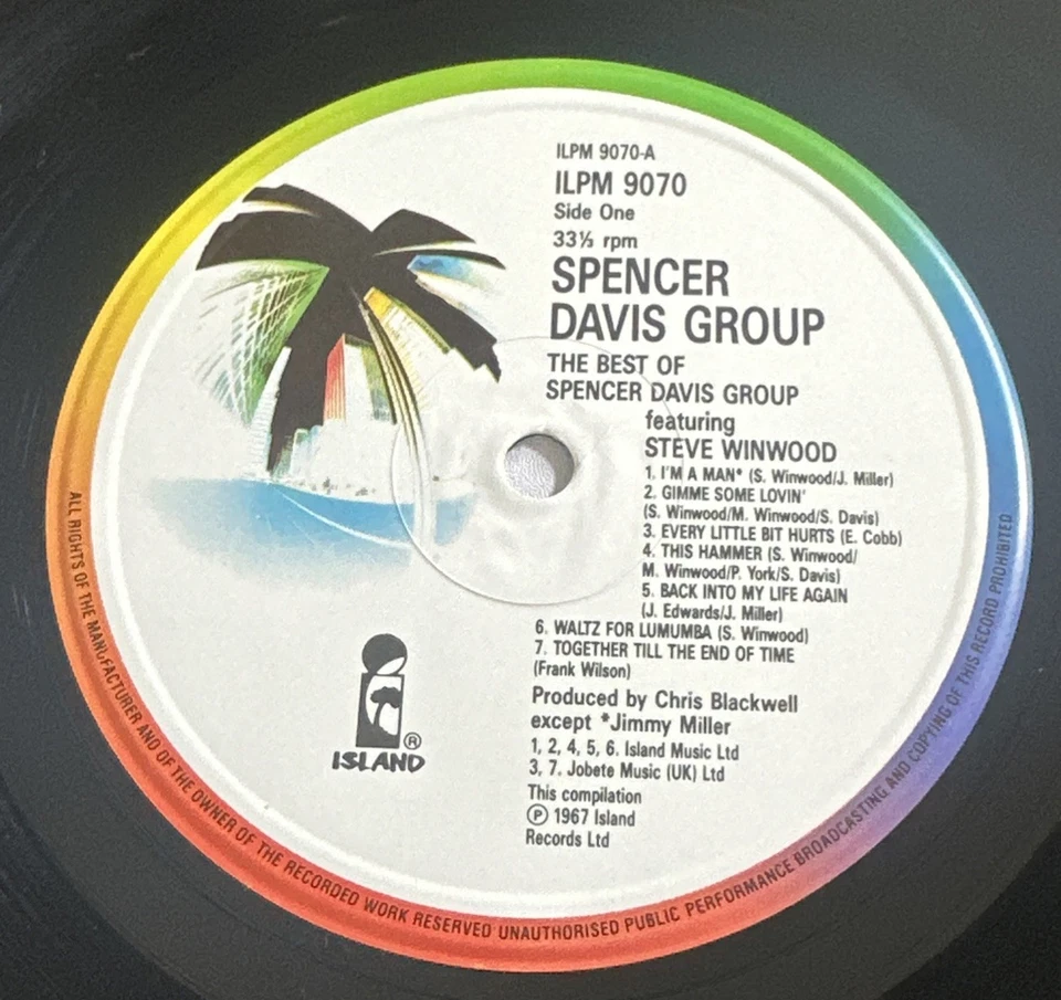 "The Best of the Spencer Davis Group" vinyl LP Record EX / EX - Image 4 of 4
