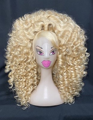 Super Bouncy Curly Half Up Half Down Ponytail Styled Wig For Drag Queens