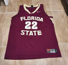 Vintage 2000s Nike Team x FSU Florida State Jersey Basketball #22 Seminoles Sz L