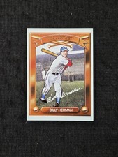 1989 Hillshire Farms Cooperstown Collection card  Billy Herman   ( VG to EX)