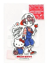SANRIO Hello Kitty & Promica Red Sticker B-Side Label Japan WATERPROOF