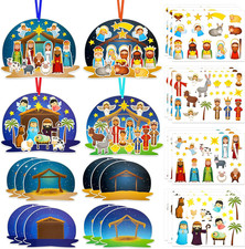 Christmas Nativity Scene Craft Kits Religious Christmas Stickers Make You