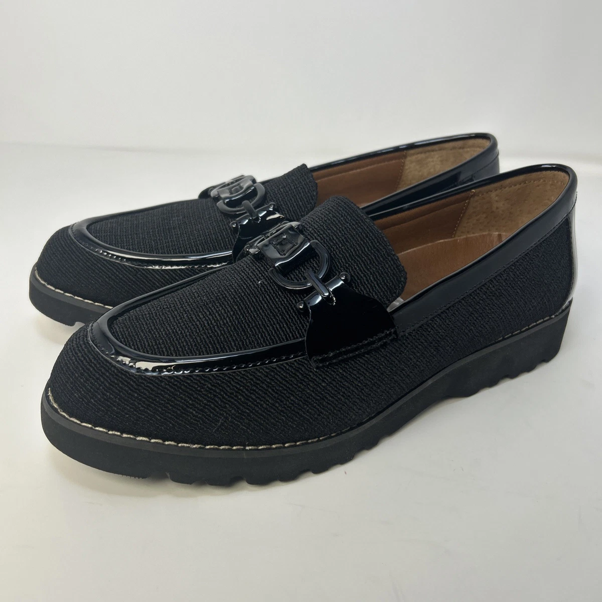 NWOT Donald J. Pliner Women’s HELIO Navy Suede Bit-Trim Loafers Size 7M Donald Pliner Suede Women main image 3