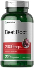 Horb ach Beet Root Powder Capsules  220 Pills  Herbal Extract  Non-GMO,
