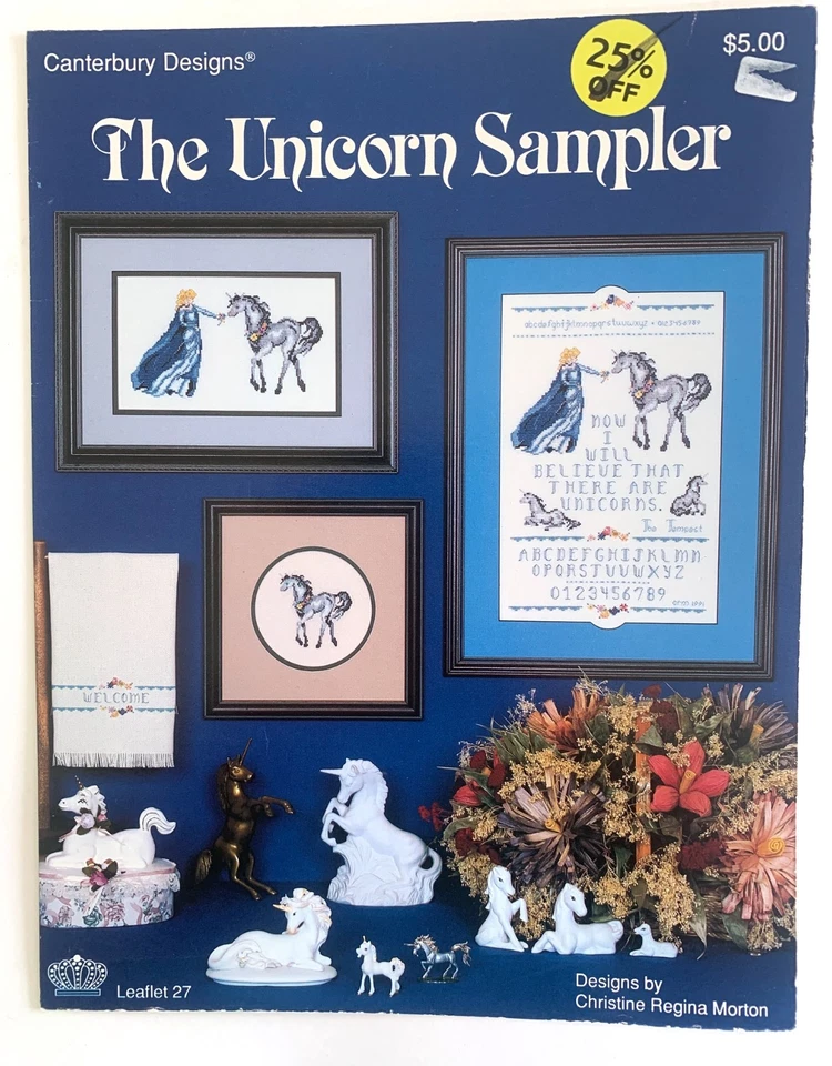 THE UNICORN SAMPLER Counted Cross Stitch Pattern by Canterbury Designs - Image 2 of 2