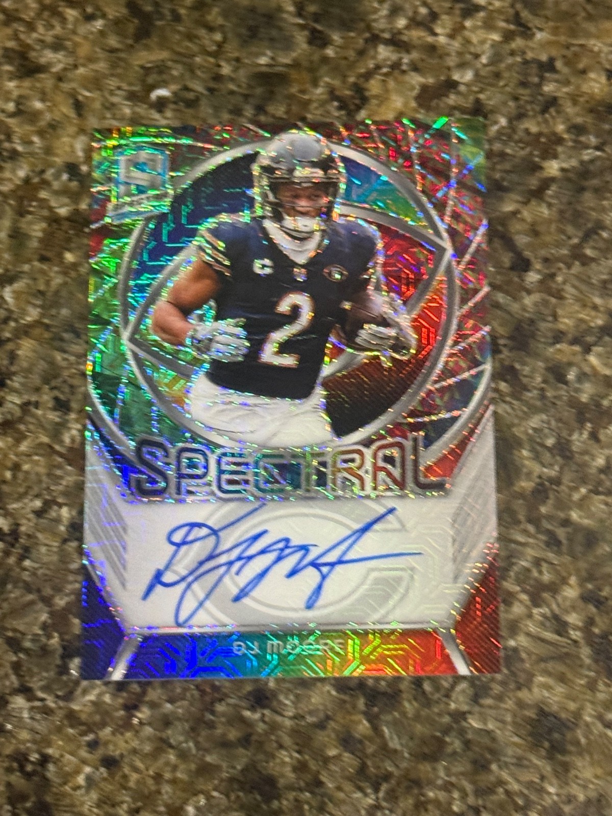 Dj Moore 2024 spectra spectral auto autograph #3/25 meta Prizm