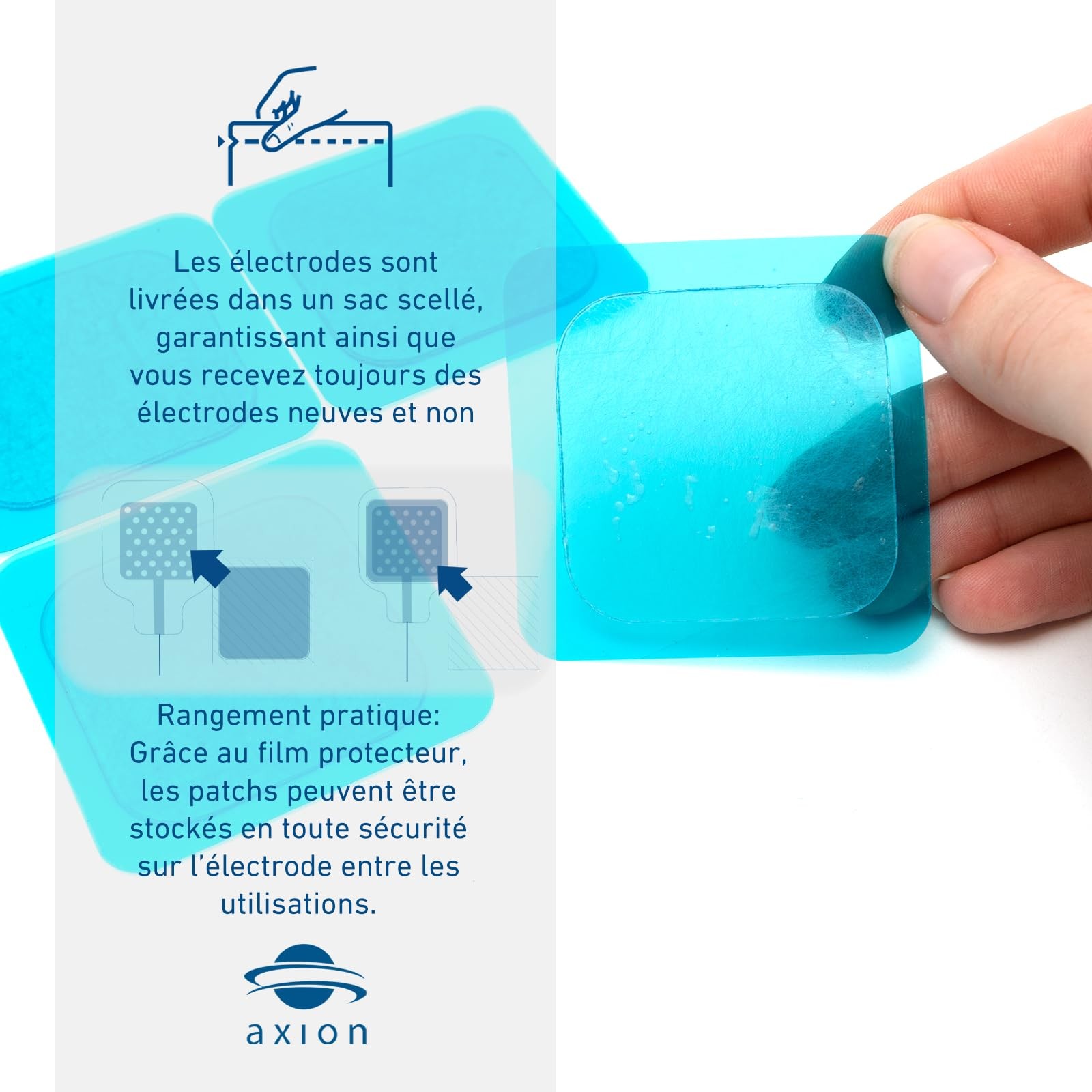Coussinets en gel TENS 4,5 cm pour apaiser les tensions du dos après le travail - 3