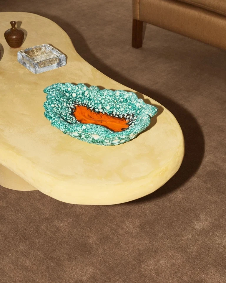 Шерстяной ковер ручной работы 9x12 футов - скандинавские узлы большой серо-коричневый шерстяной ковер на часть комнаты 8x10 - Изображение 3 из 4